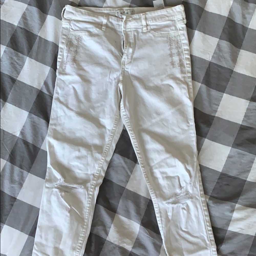 White High-Rise Skinny Jeans